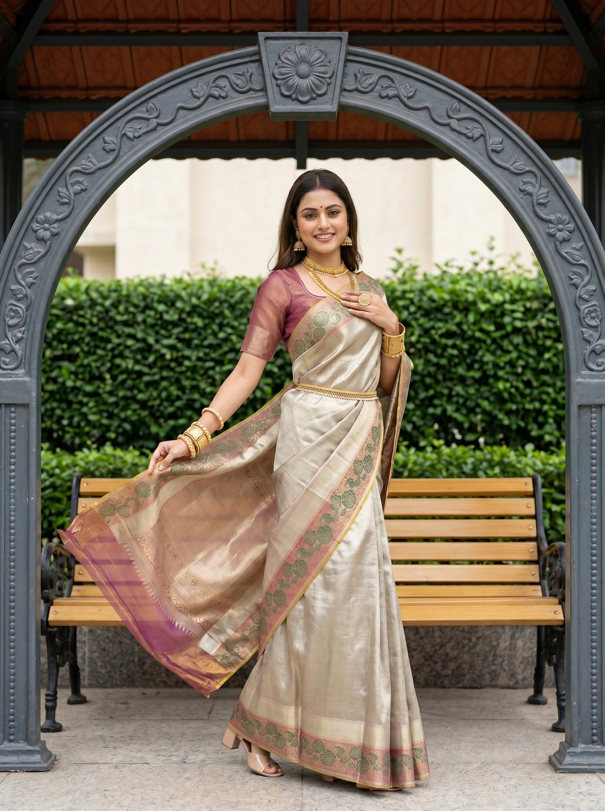 MIMOSA Saree Saree — pose 9 styling detail