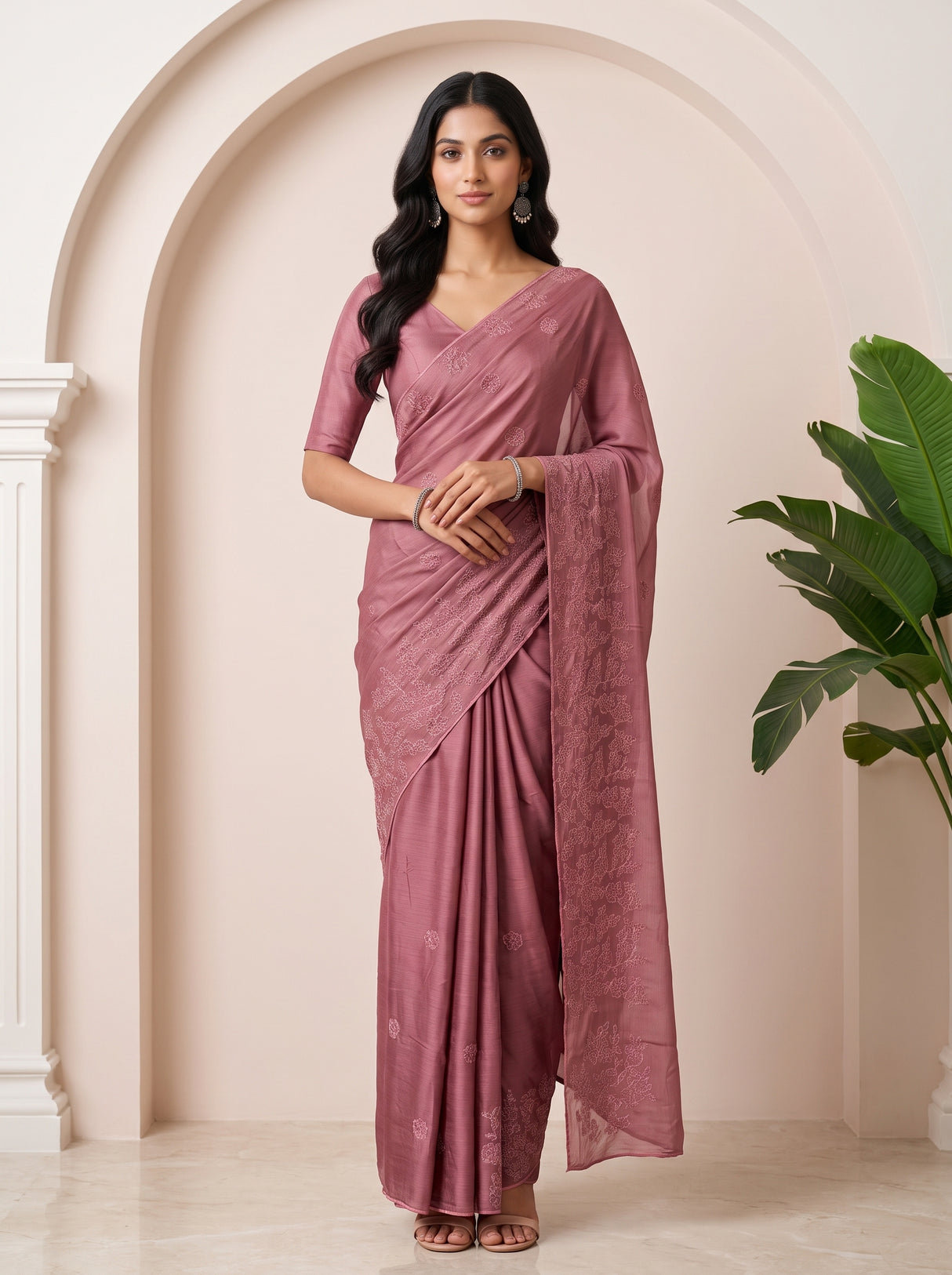 MIMOSA Saree Saree — front view on mannequin