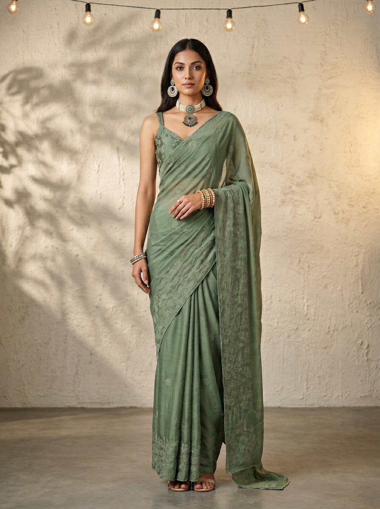 MIMOSA Saree Saree — front view on mannequin