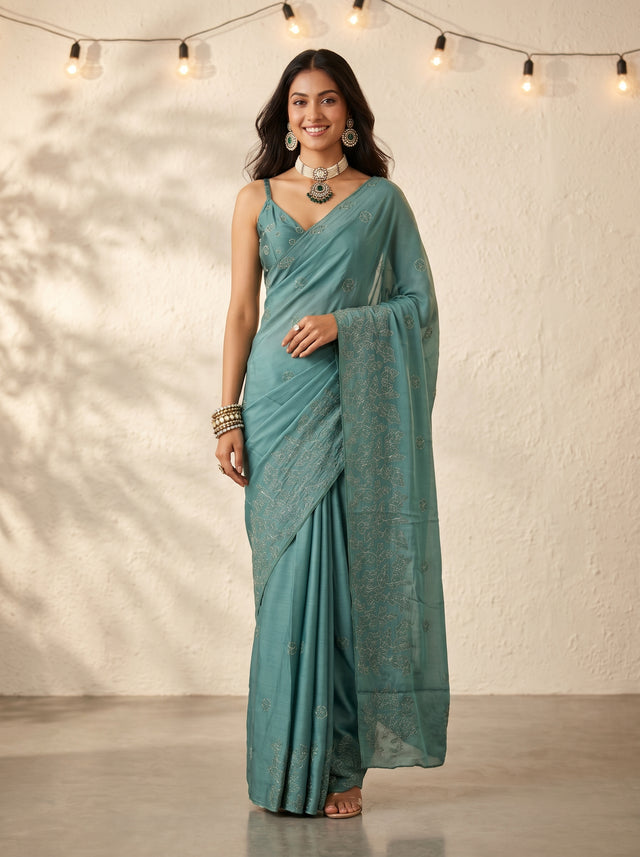 MIMOSA Saree Saree — front view on mannequin