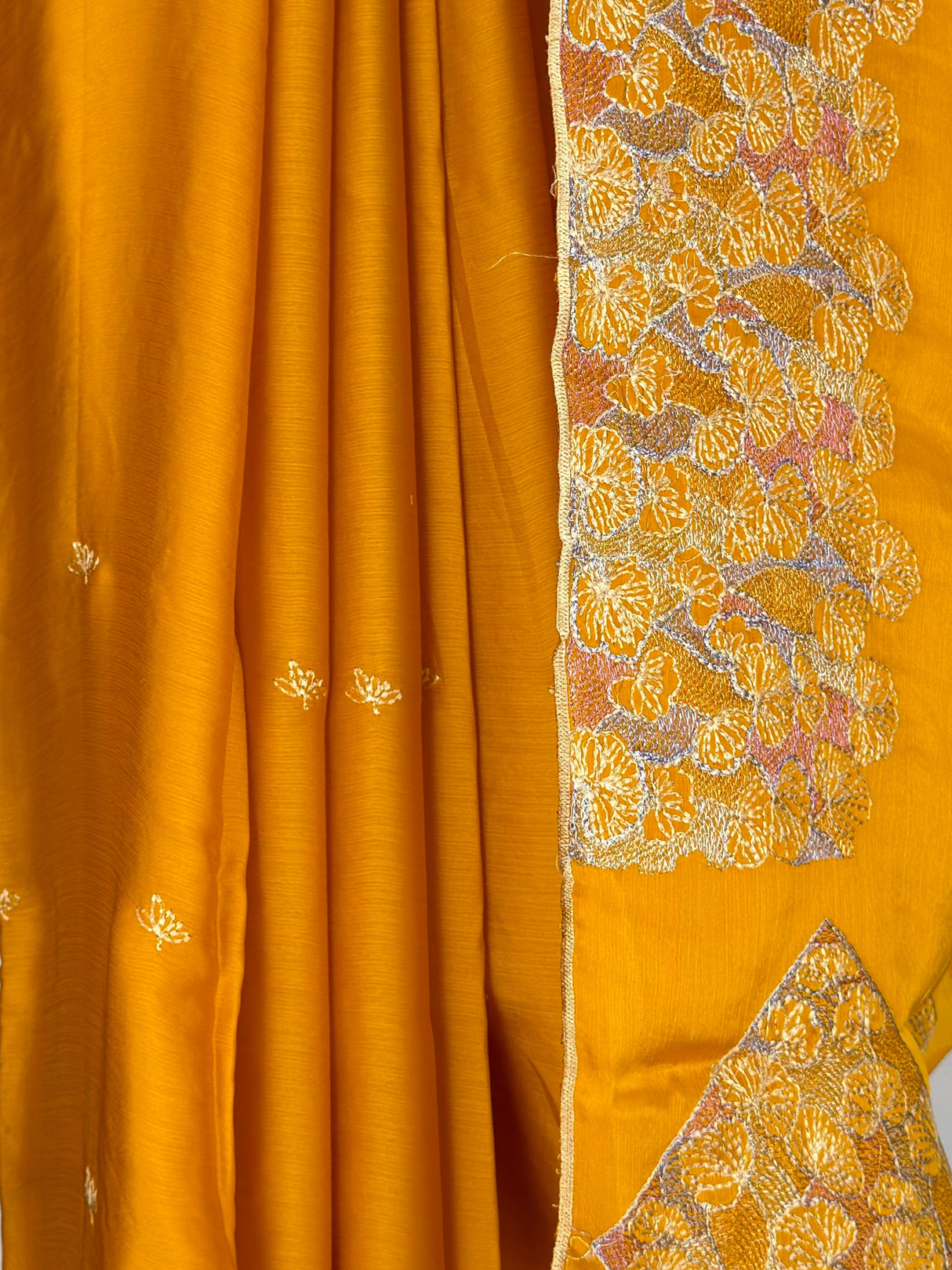 MIMOSA Gold Saree Saree — fleets shot full lifestyle