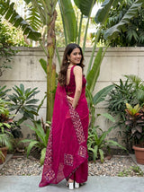 MIMOSA Rani Saree Saree — pose 7 styling detail
