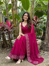 MIMOSA Rani Saree Saree — pose 8 styling detail