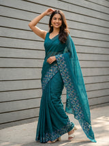 MIMOSA Sapphire Saree Saree — pose 9 styling detail