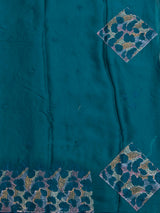 MIMOSA Sapphire Saree Saree — pallu and zari work detail