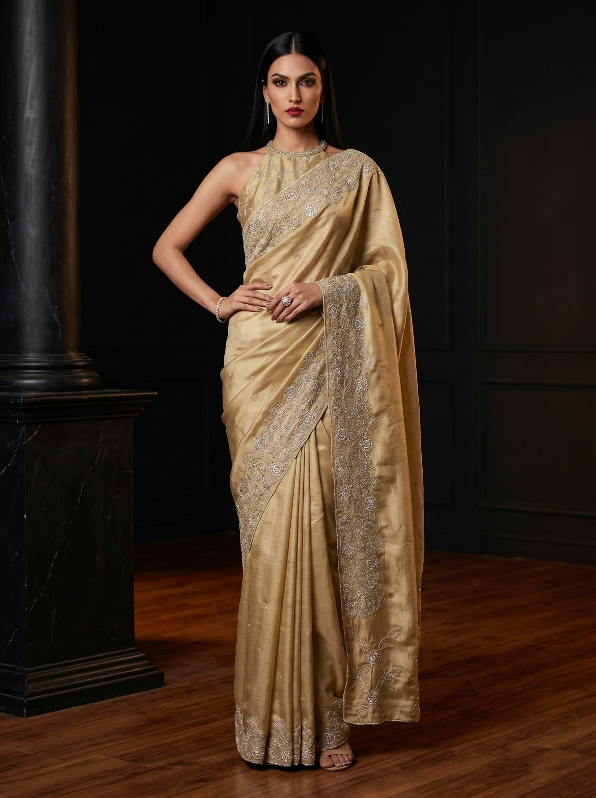 MIMOSA Saree Saree — front view on mannequin