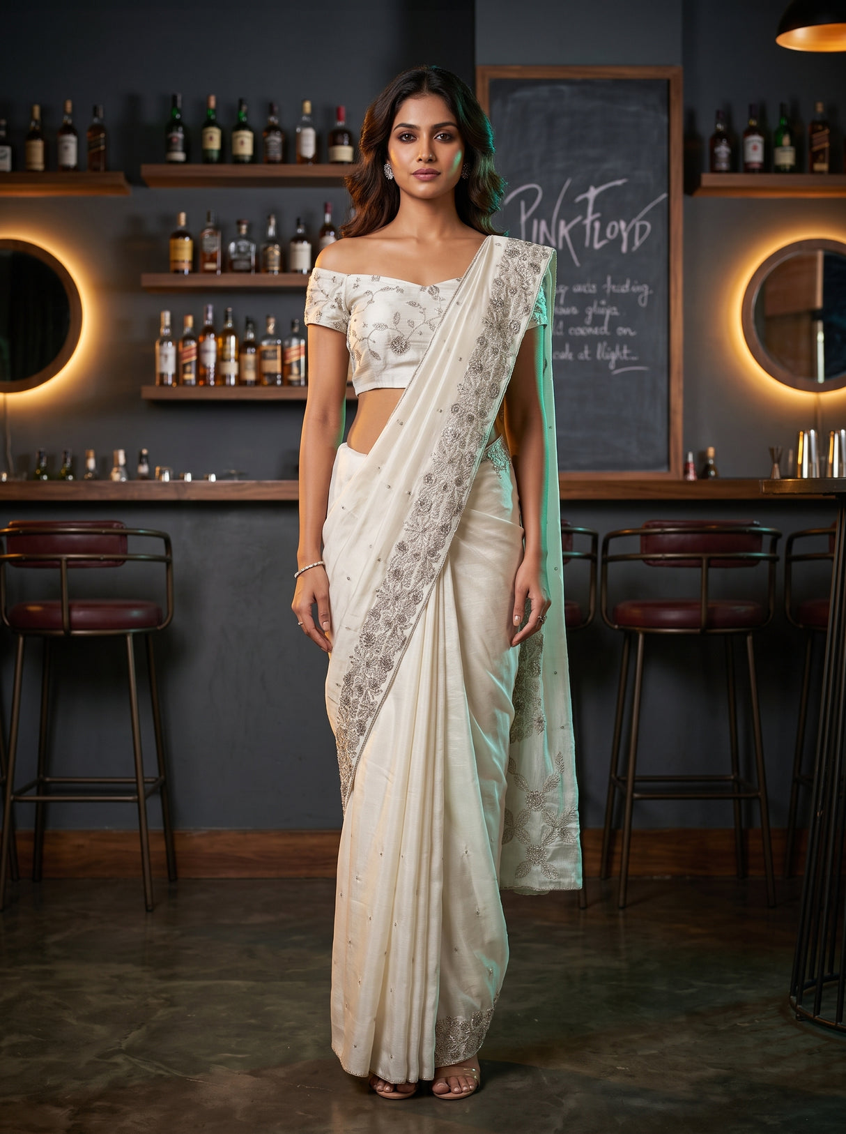 MIMOSA Saree Saree — front view on mannequin