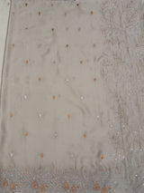 MIMOSA Tussar Banarasi chiffon Saree — pallu and zari work detail