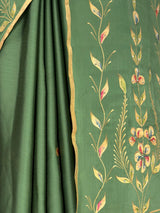 MIMOSA Pista Banarasi chiffon Saree — fleets shot full lifestyle