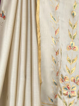 MIMOSA Tussar Banarasi chiffon Saree — fleets shot full lifestyle