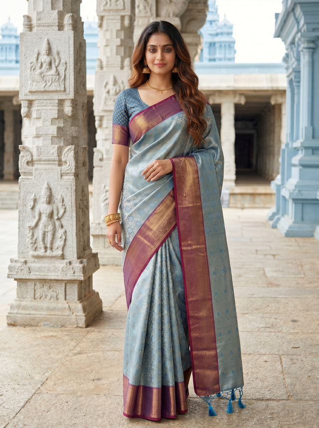 MIMOSA Saree Saree — front view on mannequin