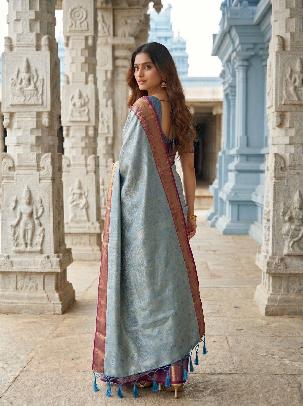 MIMOSA Saree Saree — pose 7 styling detail