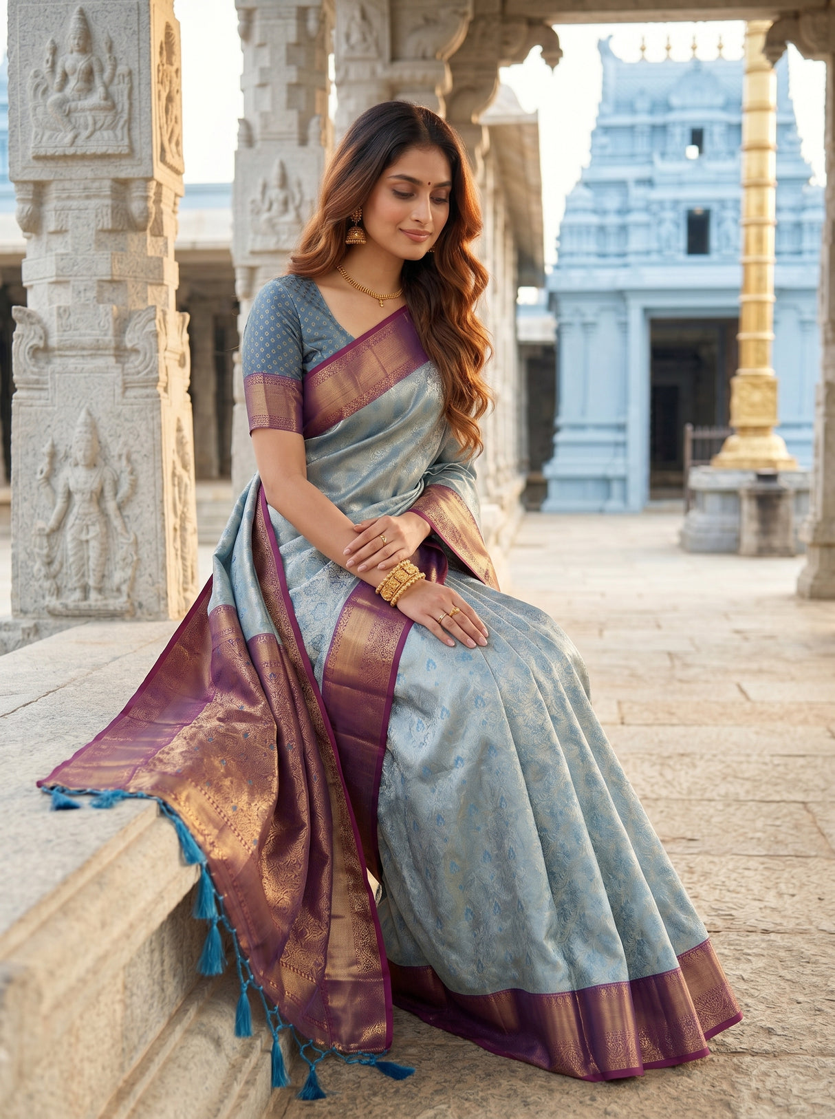 MIMOSA Saree Saree — pose 8 styling detail
