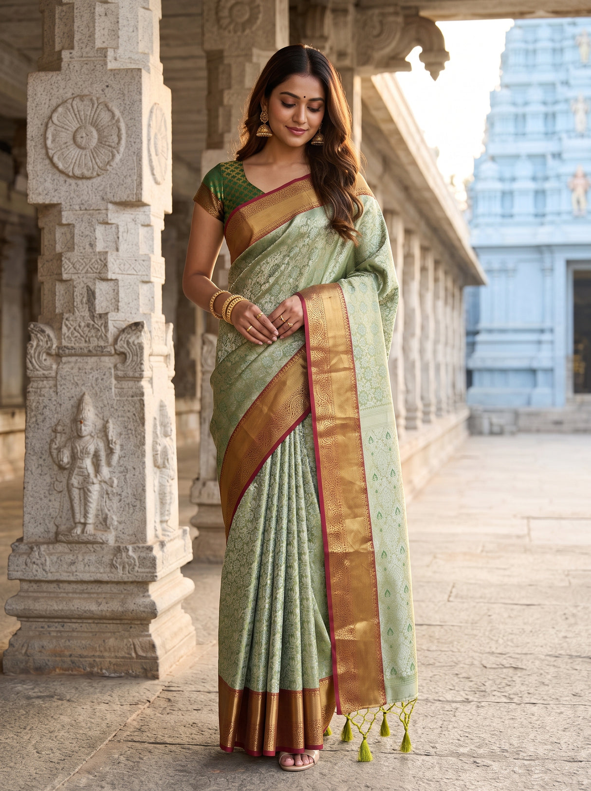 MIMOSA Saree Saree — front view on mannequin