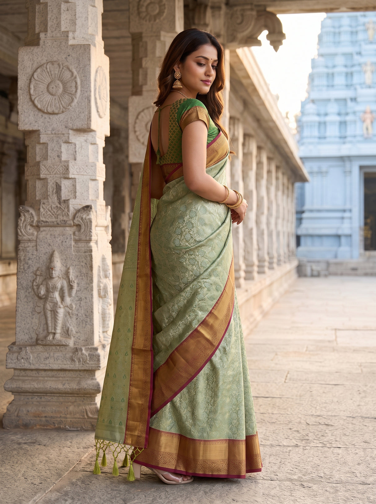 MIMOSA Saree Saree — pose 5 styling detail