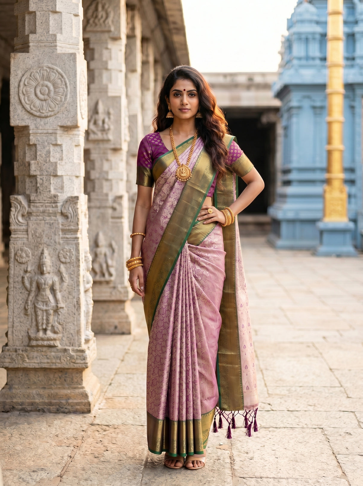 MIMOSA Saree Saree — pose 4 styling detail