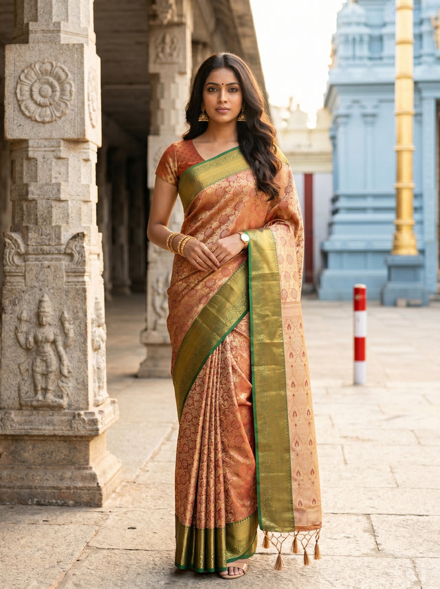 MIMOSA Saree Saree — front view on mannequin