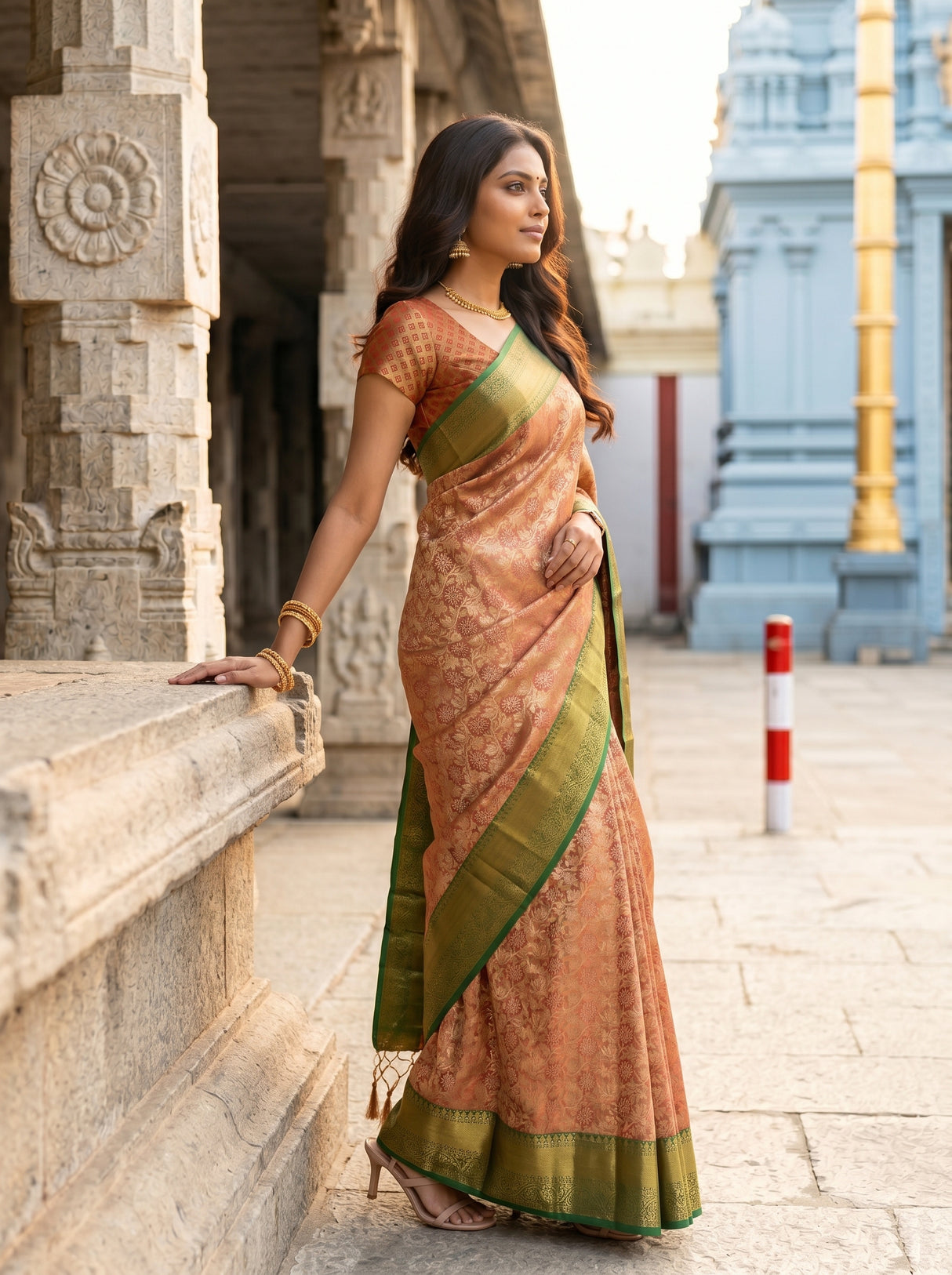 MIMOSA Saree Saree — pose 3 styling detail