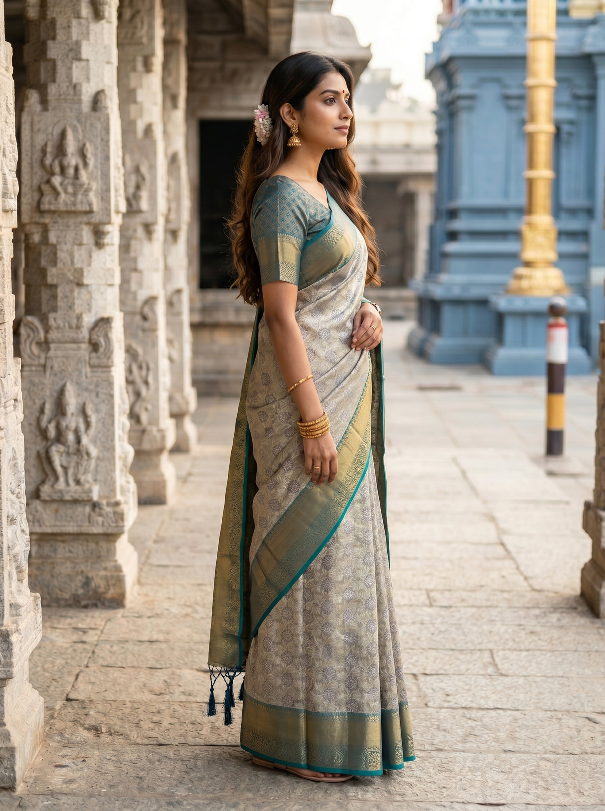 MIMOSA Saree Saree — pose 3 styling detail