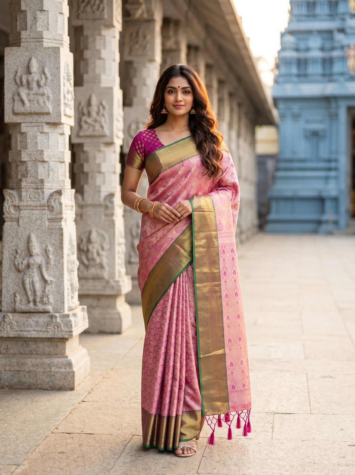 MIMOSA Saree Saree — front view on mannequin