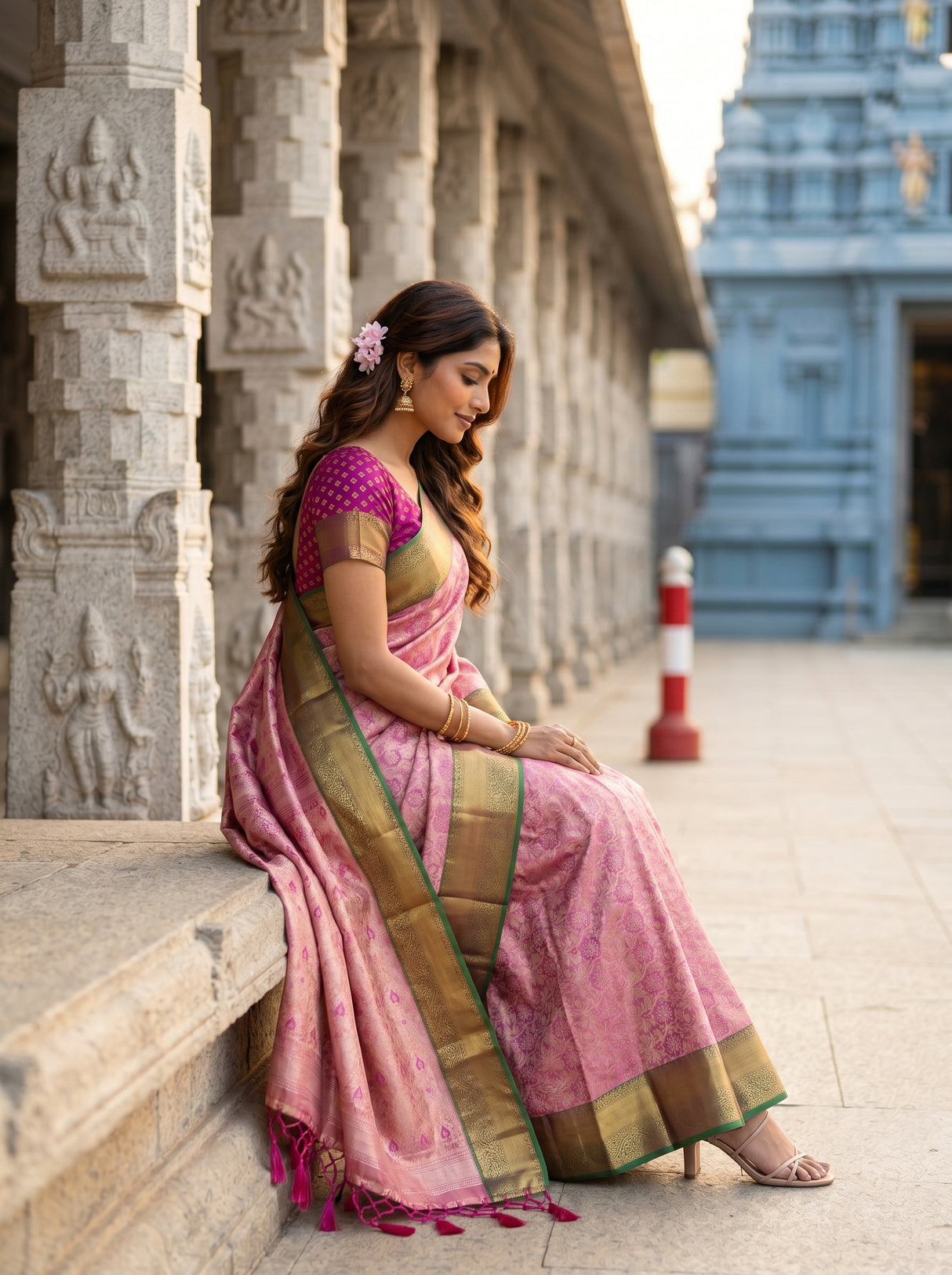 MIMOSA Saree Saree — pose 3 styling detail