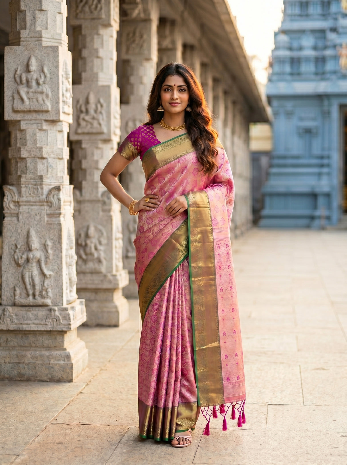 MIMOSA Saree Saree — pose 4 styling detail