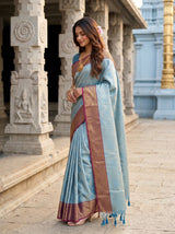 MIMOSA Ananda Saree Saree — pose 3 styling detail