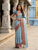 MIMOSA Ananda Saree Saree — pose 4 styling detail