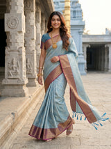 MIMOSA Ananda Saree Saree — pose 6 styling detail