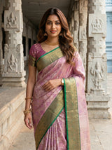 MIMOSA Magenta Saree Saree — pose 10 styling detail