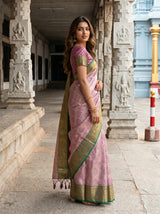 MIMOSA Magenta Saree Saree — pose 5 styling detail