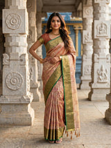 MIMOSA Maroon Saree Saree — pose 4 styling detail