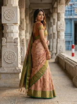 MIMOSA Maroon Saree Saree — pose 5 styling detail