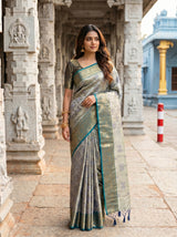 MIMOSA Navy Saree Saree — pose 5 styling detail