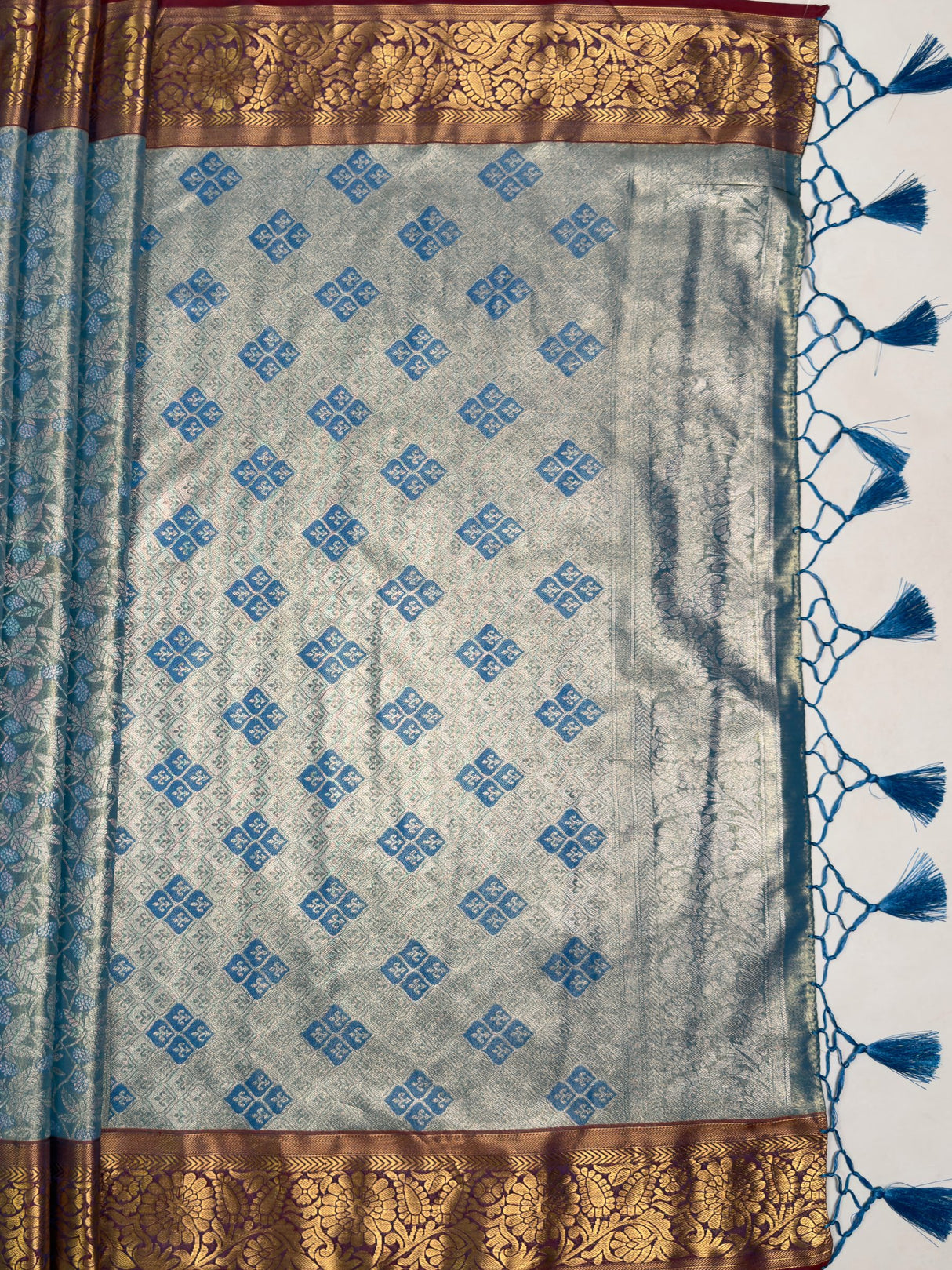 MIMOSA Ananda Saree Saree — pallu and zari work detail