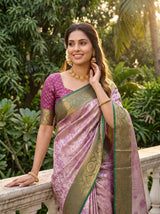 MIMOSA Magenta Saree Saree — pose 10 styling detail
