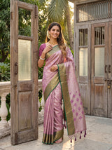MIMOSA Magenta Saree Saree — pose 5 styling detail