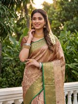 MIMOSA Maroon Saree Saree — pose 10 styling detail