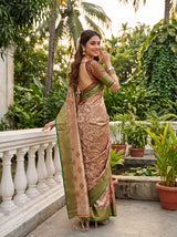 MIMOSA Maroon Saree Saree — pose 7 styling detail