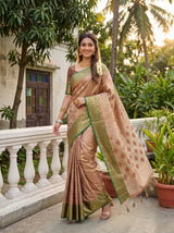MIMOSA Maroon Saree Saree — pose 9 styling detail