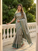 MIMOSA Navy Saree Saree — pose 6 styling detail