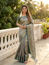 MIMOSA Navy Saree Saree — pose 9 styling detail
