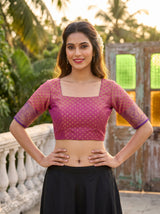 MIMOSA Rani Saree Saree — blouse close-up