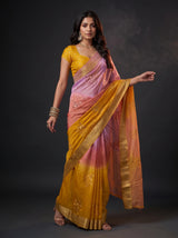 MIMOSA Gold Jaipur Saree — pose 9 styling detail