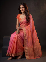 MIMOSA Gajari Jaipur Saree — pose 8 styling detail