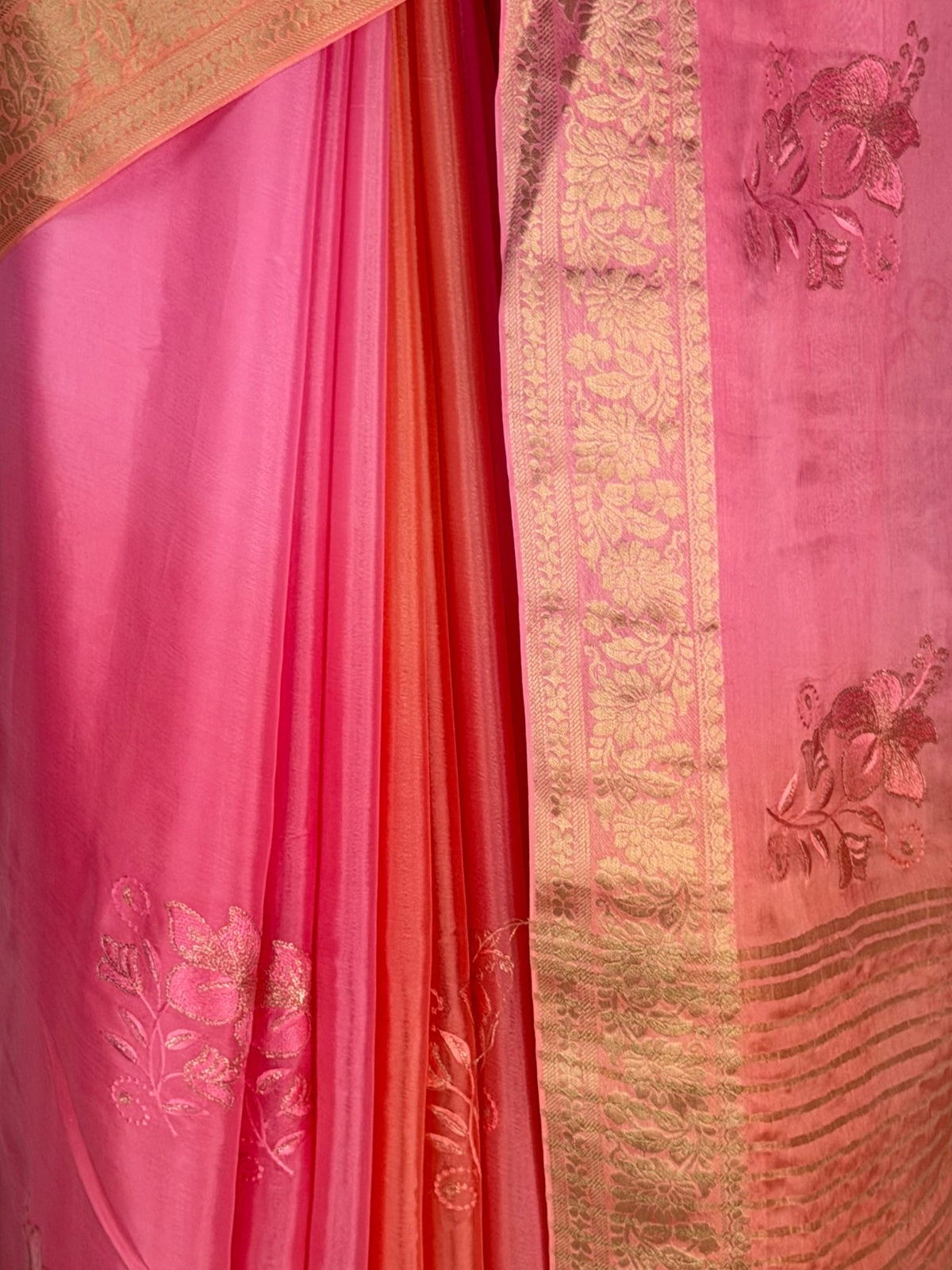 MIMOSA Gajari Jaipur Saree — fleets shot full lifestyle
