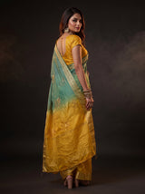 MIMOSA Mustard Jaipur Saree — pose 7 styling detail