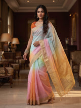 MIMOSA Pink Jaipur Saree — pose 9 styling detail