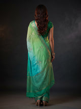 MIMOSA Rama Jaipur Saree — pose 2 styling detail