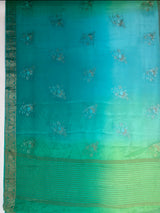 MIMOSA Rama Jaipur Saree — pallu and zari work detail